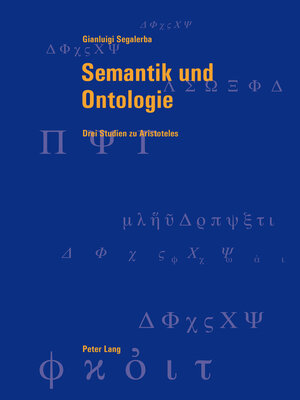 cover image of Semantik und Ontologie